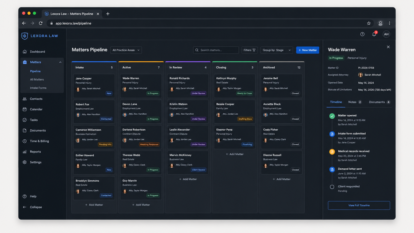 Custom pipeline built around client lifecycle and handoffs