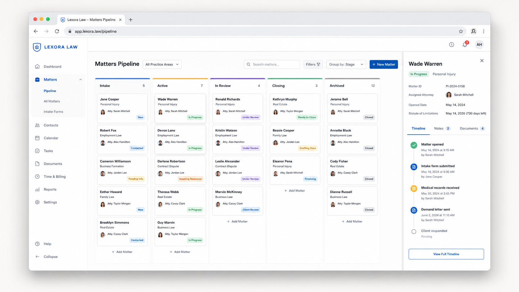 Custom pipeline built around client lifecycle and handoffs